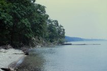 View north along the beach